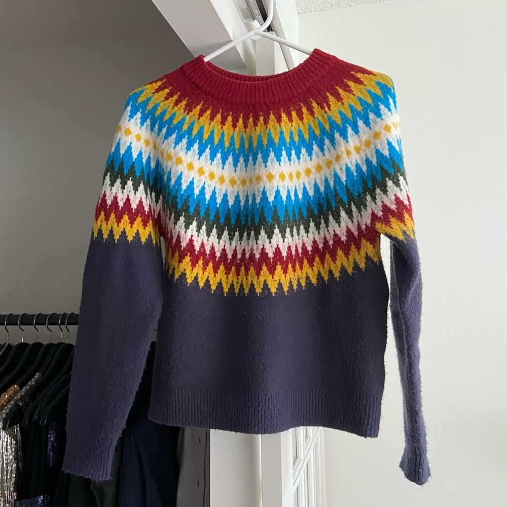Simons Colourful Fair Isle Sweater